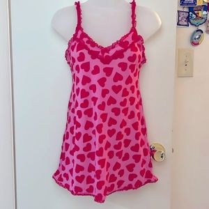Heart print lingerie
